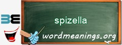 WordMeaning blackboard for spizella